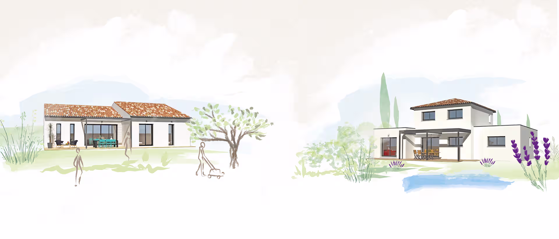 dessin de maisons